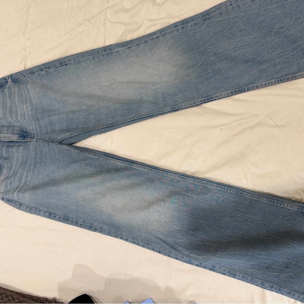 Zara Light Blue Flare & Wide Leg Jeans